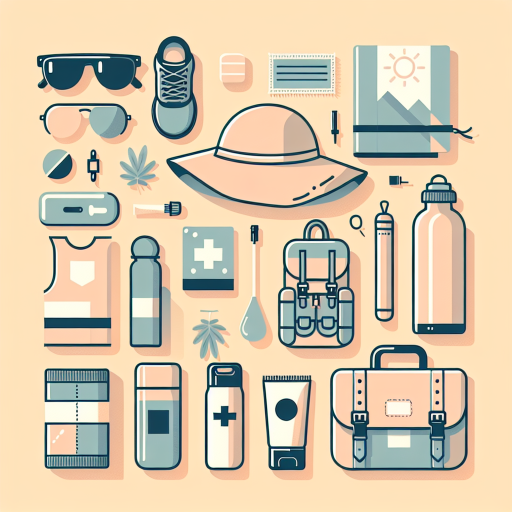 가을 등산 시 자외선 대비 아이템들