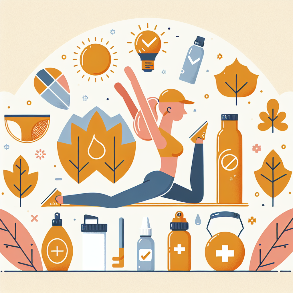 가을 야외 운동 시 자외선 차단 방법