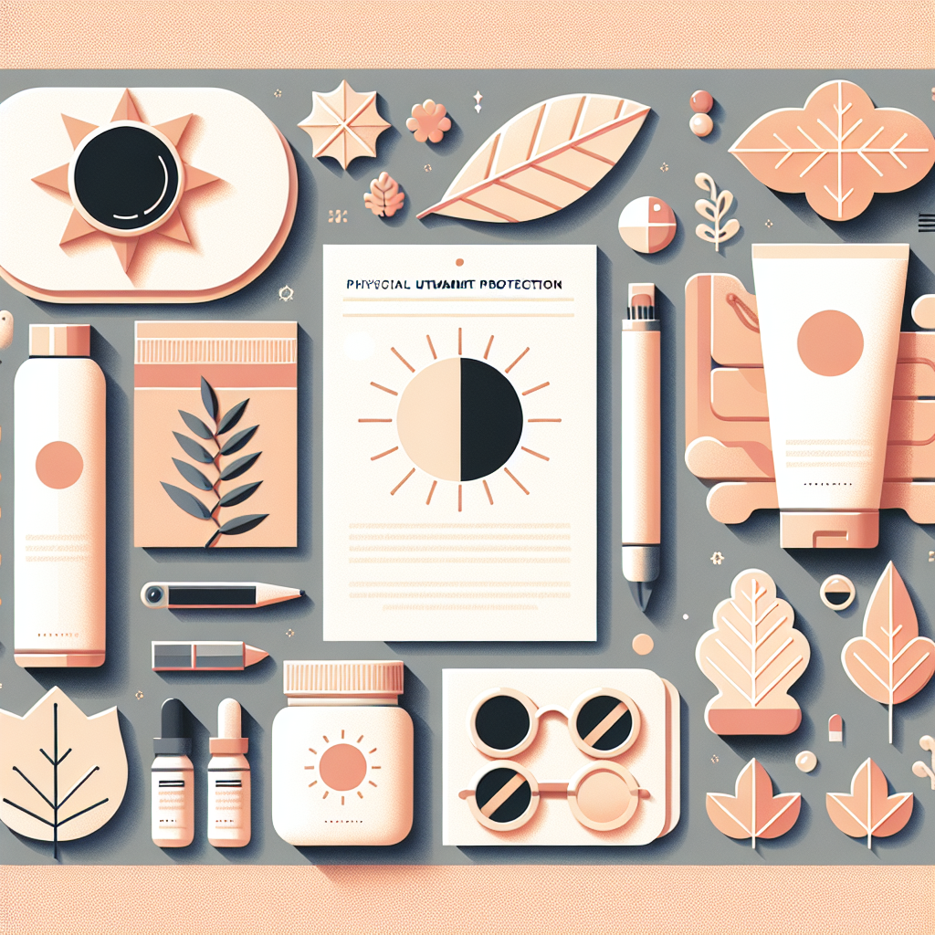 가을철 물리적 자외선 차단 용품들