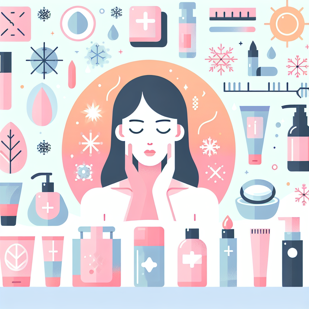 겨울철 피부 관리의 중요성을 보여주는 이미지
