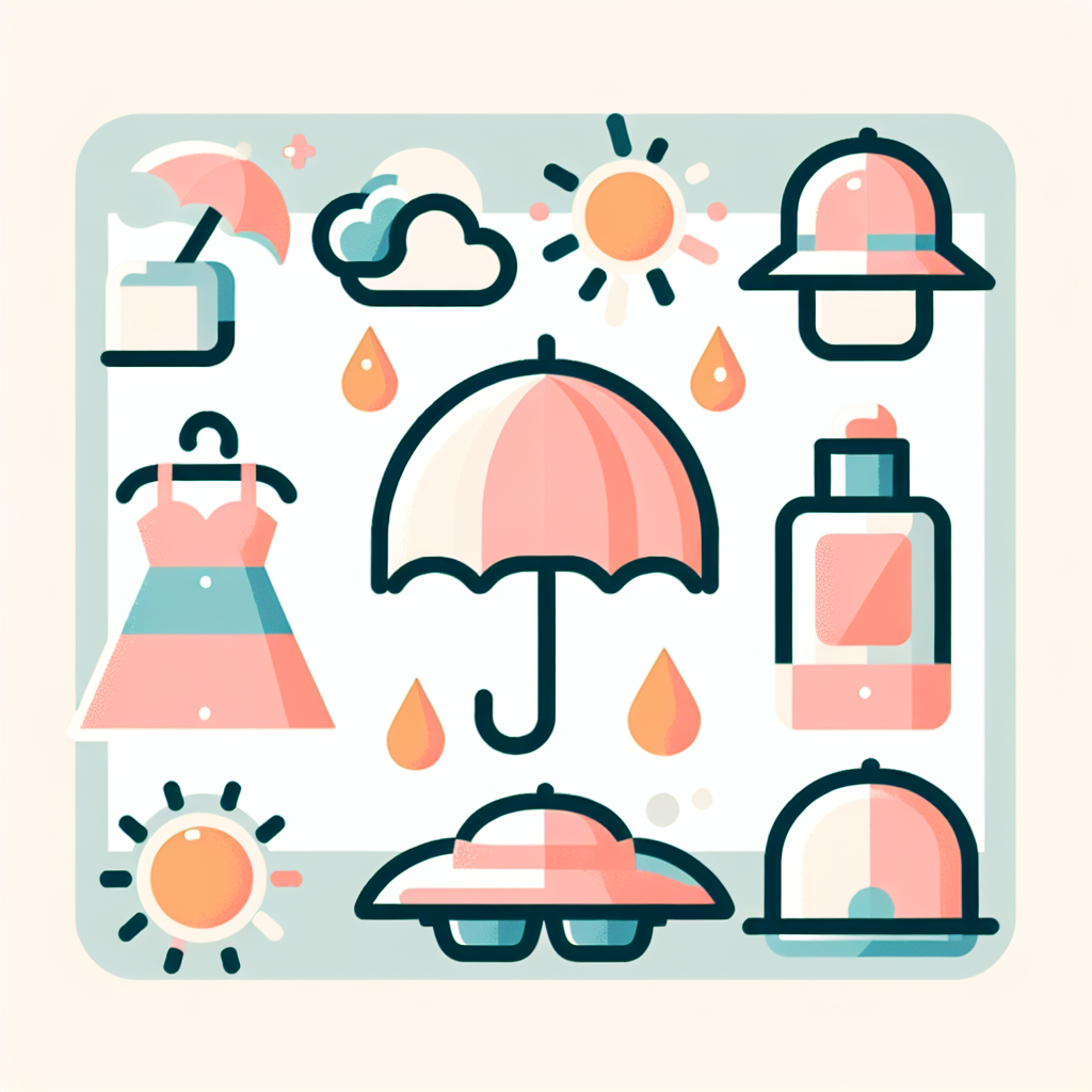 양산과 모자를 활용한 광노화 예방 방법