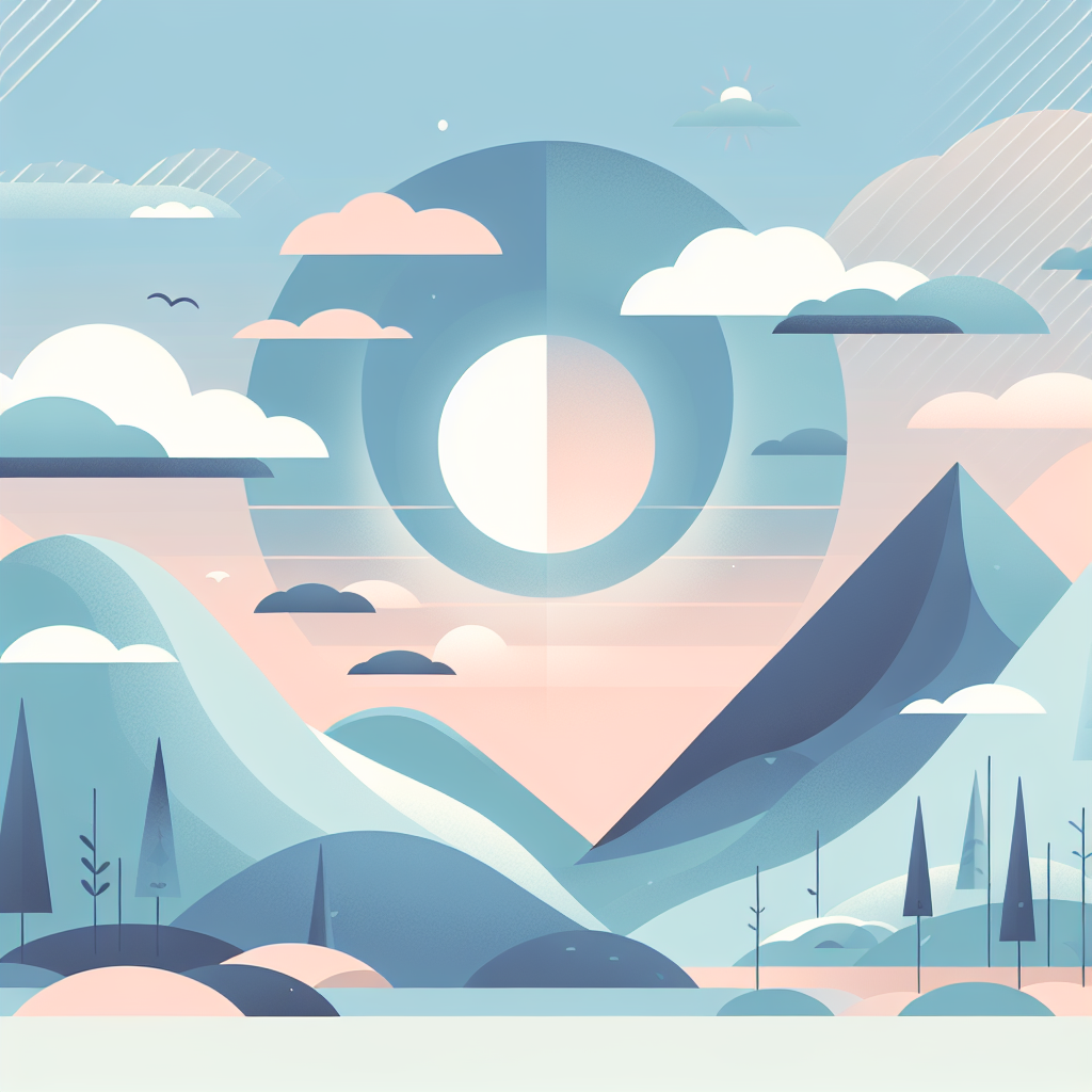 산에서의 자외선 반사 현상을 설명하는 이미지