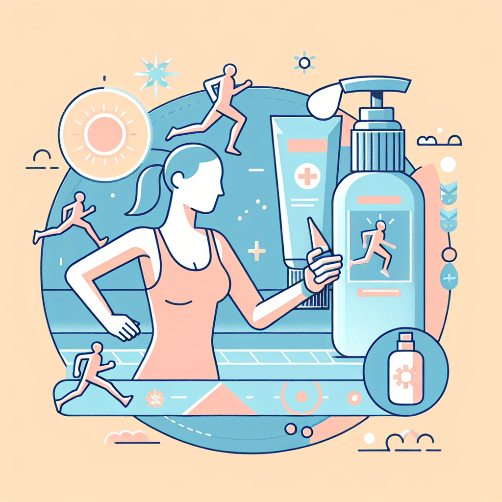 러닝용 선크림 바르는 방법