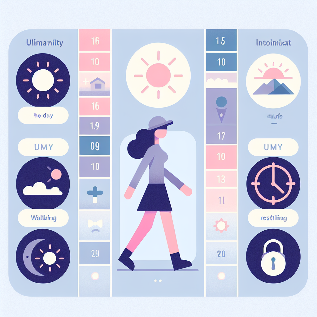 하루 중 자외선 지수 변화와 안전한 산책 시간대