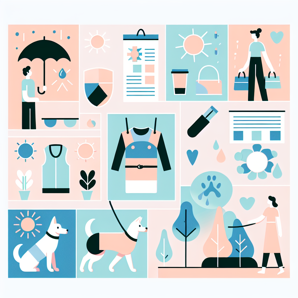 다양한 환경에서의 반려견 산책 자외선 차단법