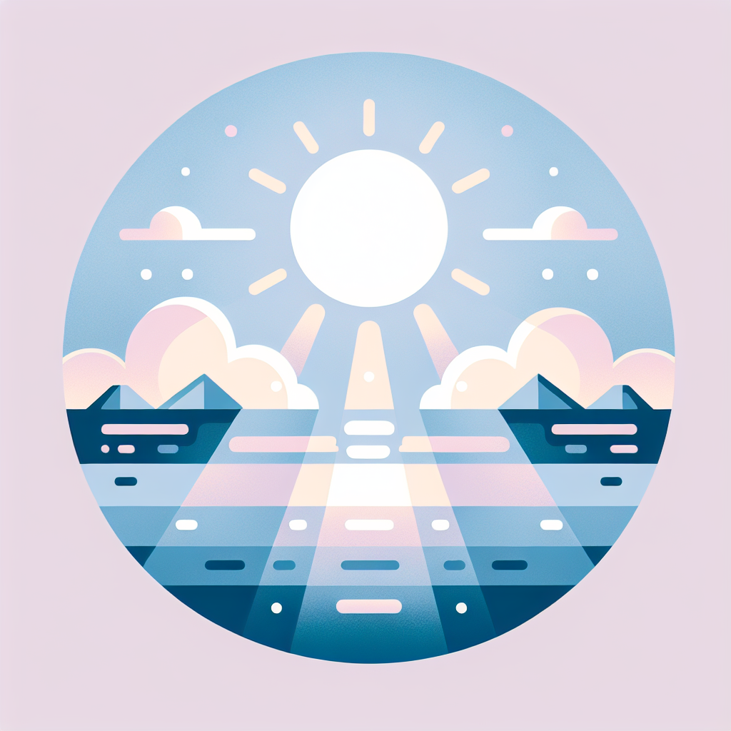 바다에서 자외선이 반사되는 모습 설명 이미지