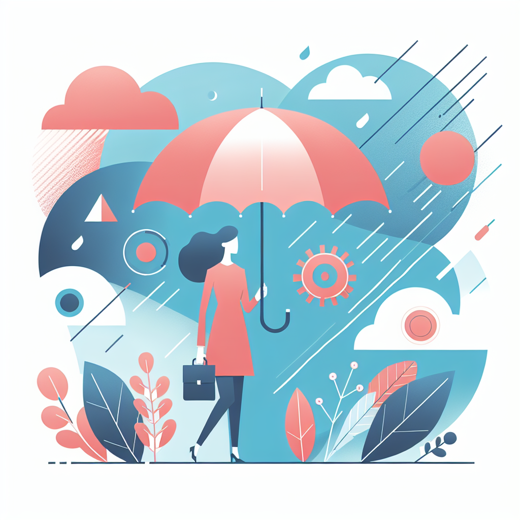 양산으로 자외선 차단하는 모습