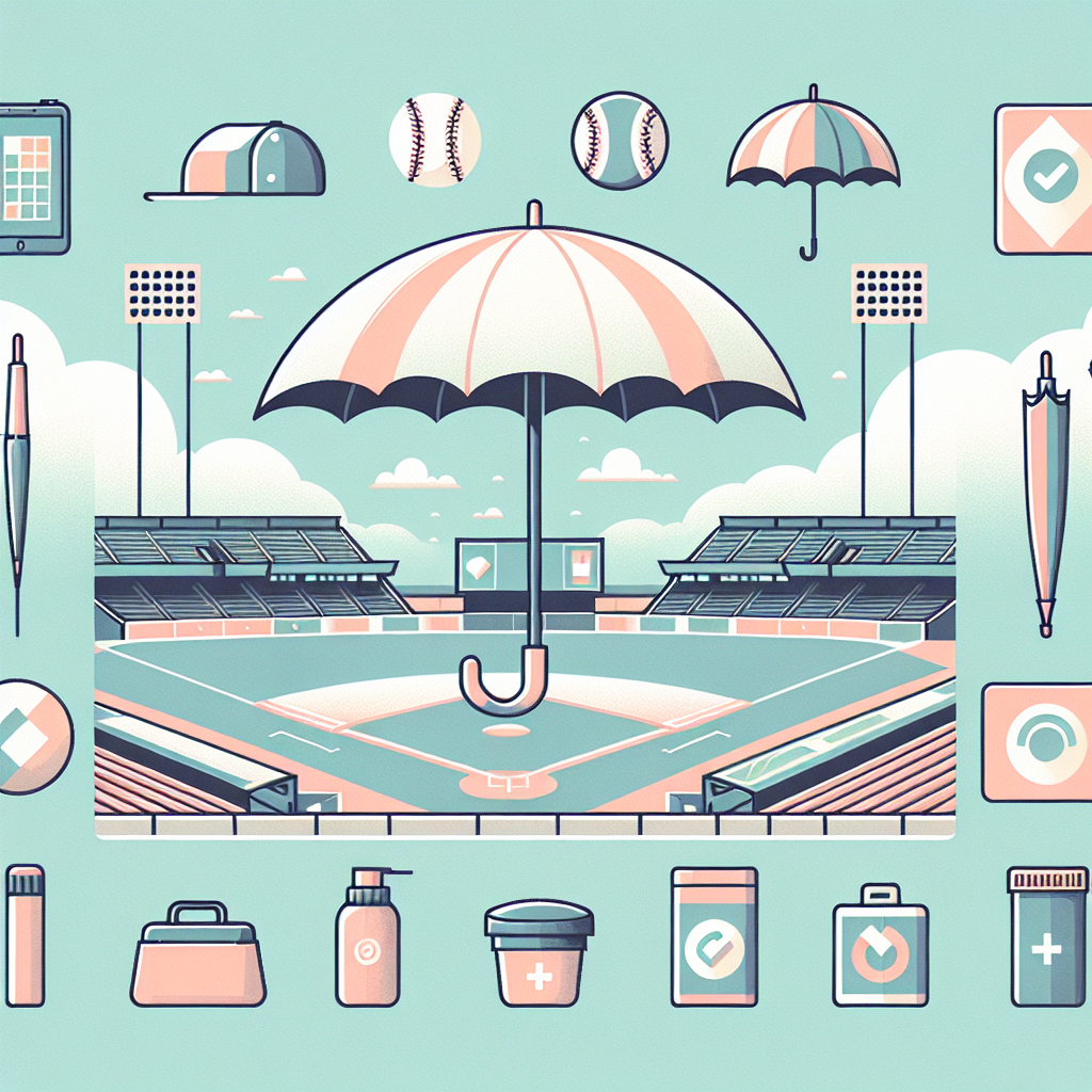 야구장에서 양산 올바른 사용법