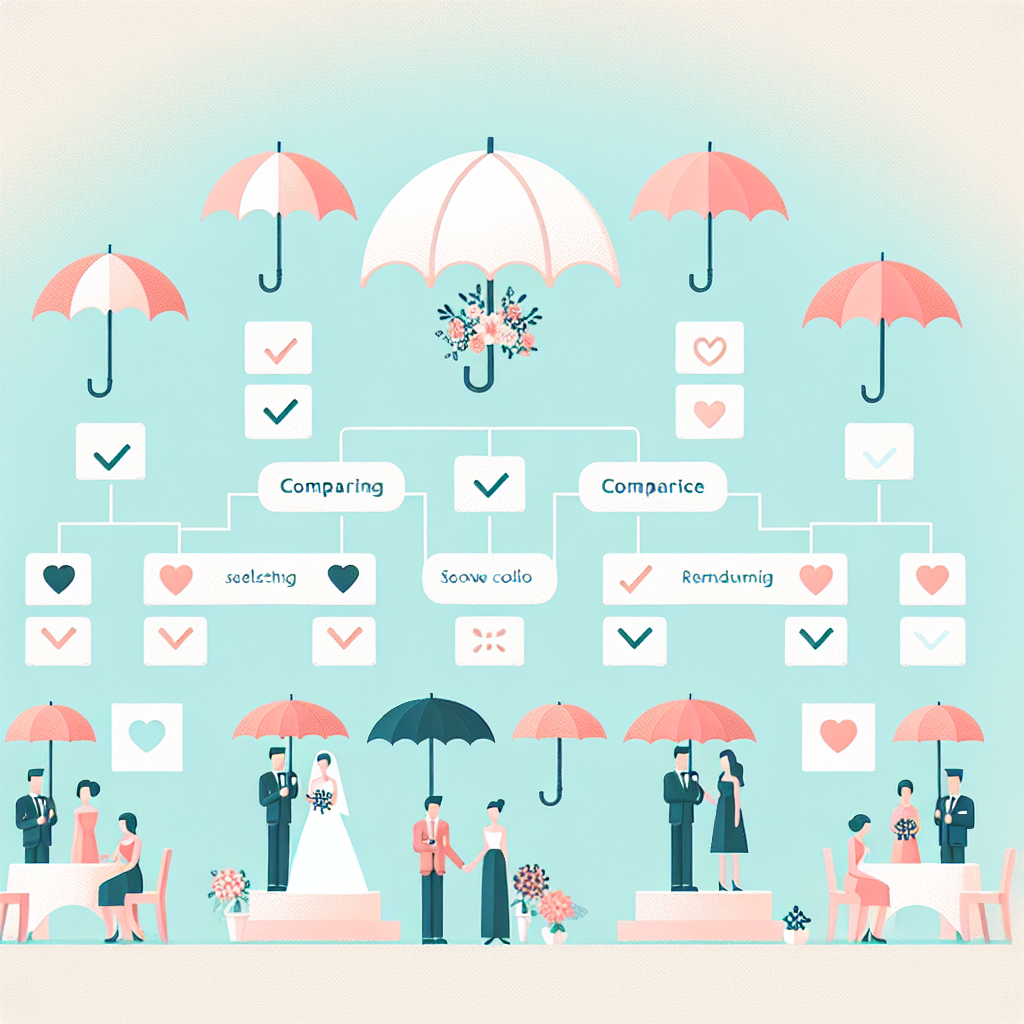 야외 결혼식용 양산 선택 기준 비교표