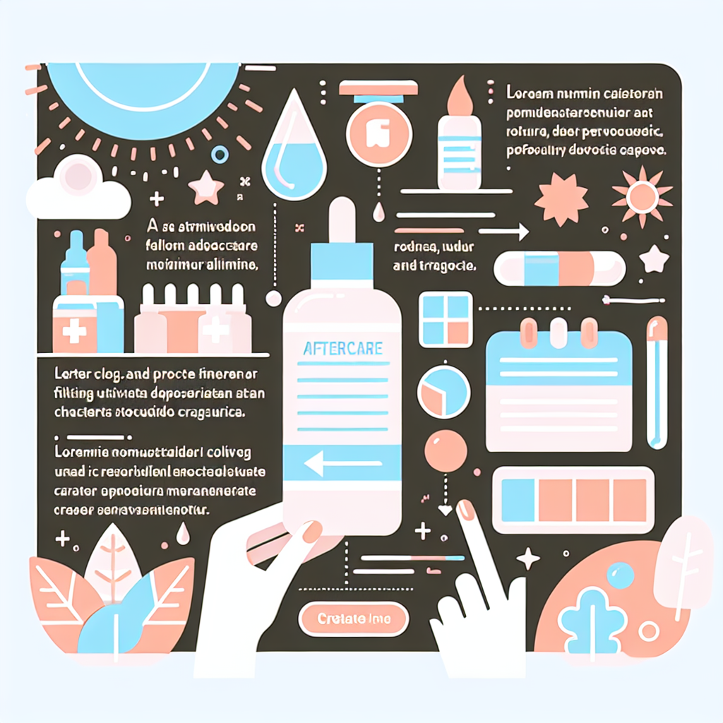 자외선 노출 후 사후 관리 방법을 보여주는 이미지