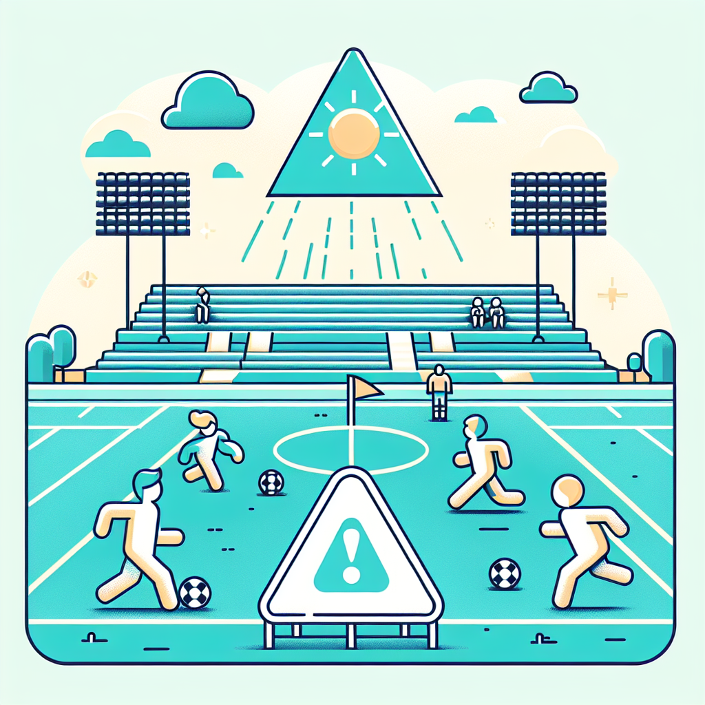 운동장에서의 자외선 노출 위험성