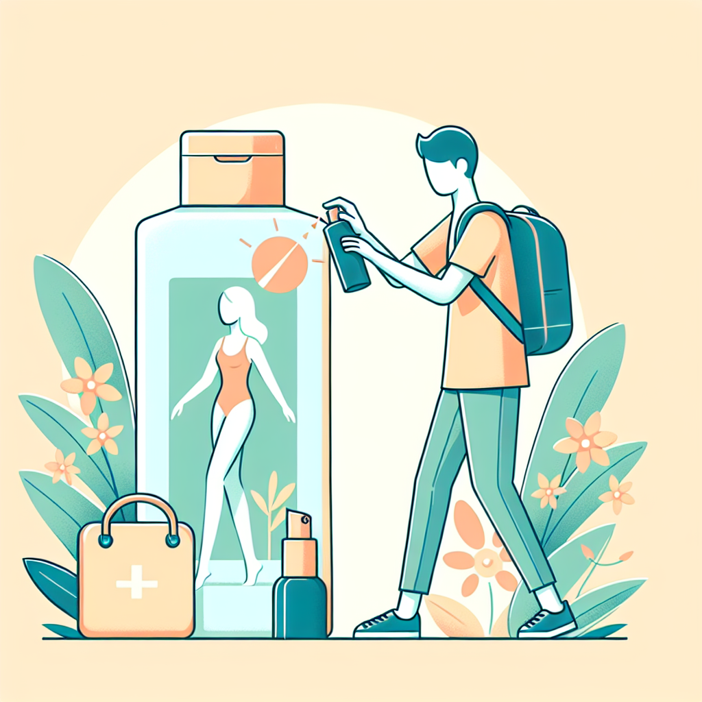 워킹용 선크림 바르는 방법