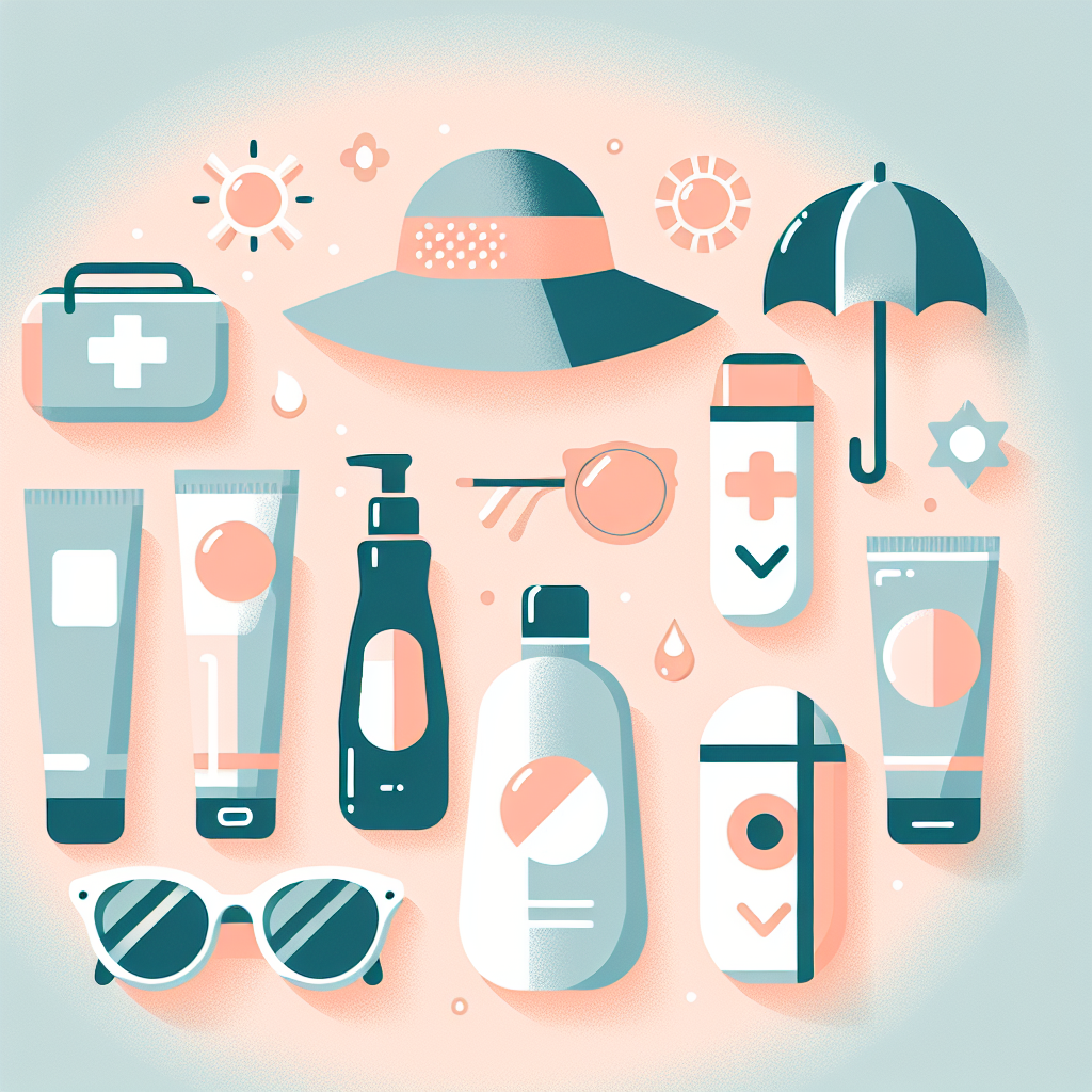 일광화상 예방을 위한 자외선 차단 용품