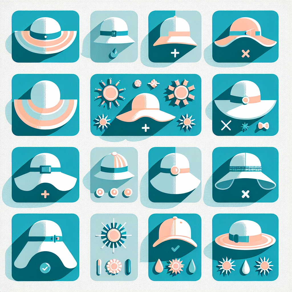 다양한 자외선 차단 모자들의 종류와 효과