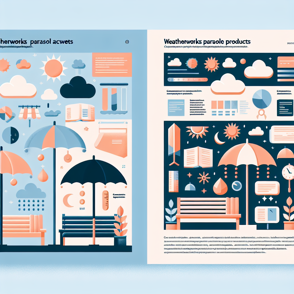 웨더웍스 양산 제품 비교