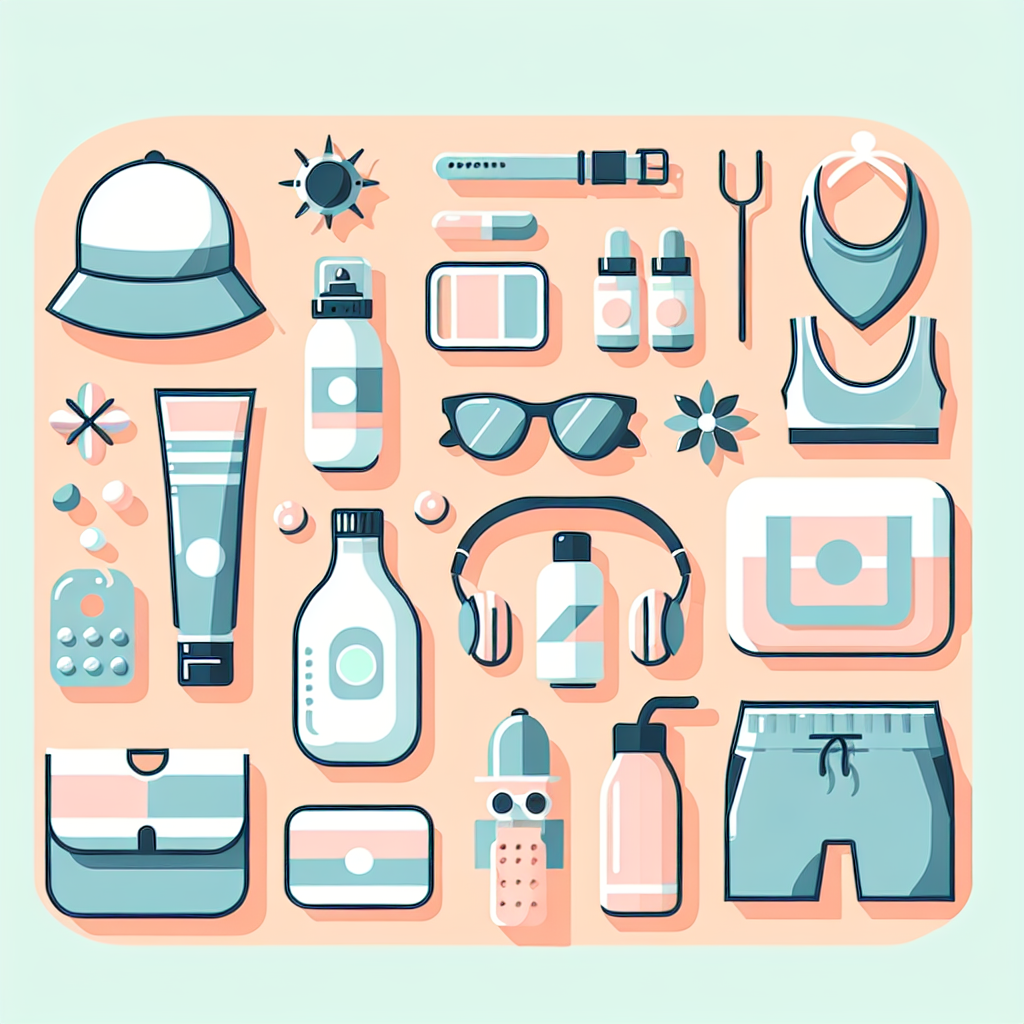 조깅용 자외선 차단 아이템들