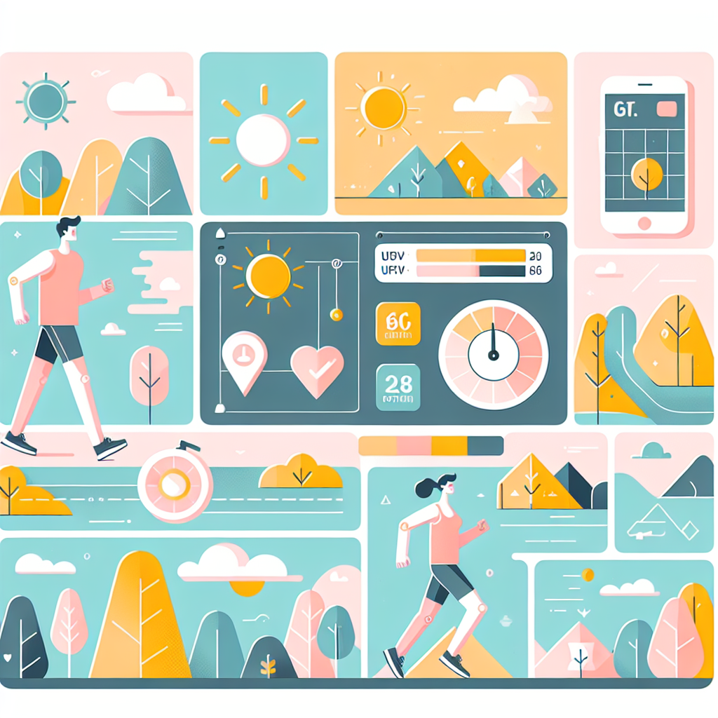 다양한 환경에서의 조깅 자외선 차단