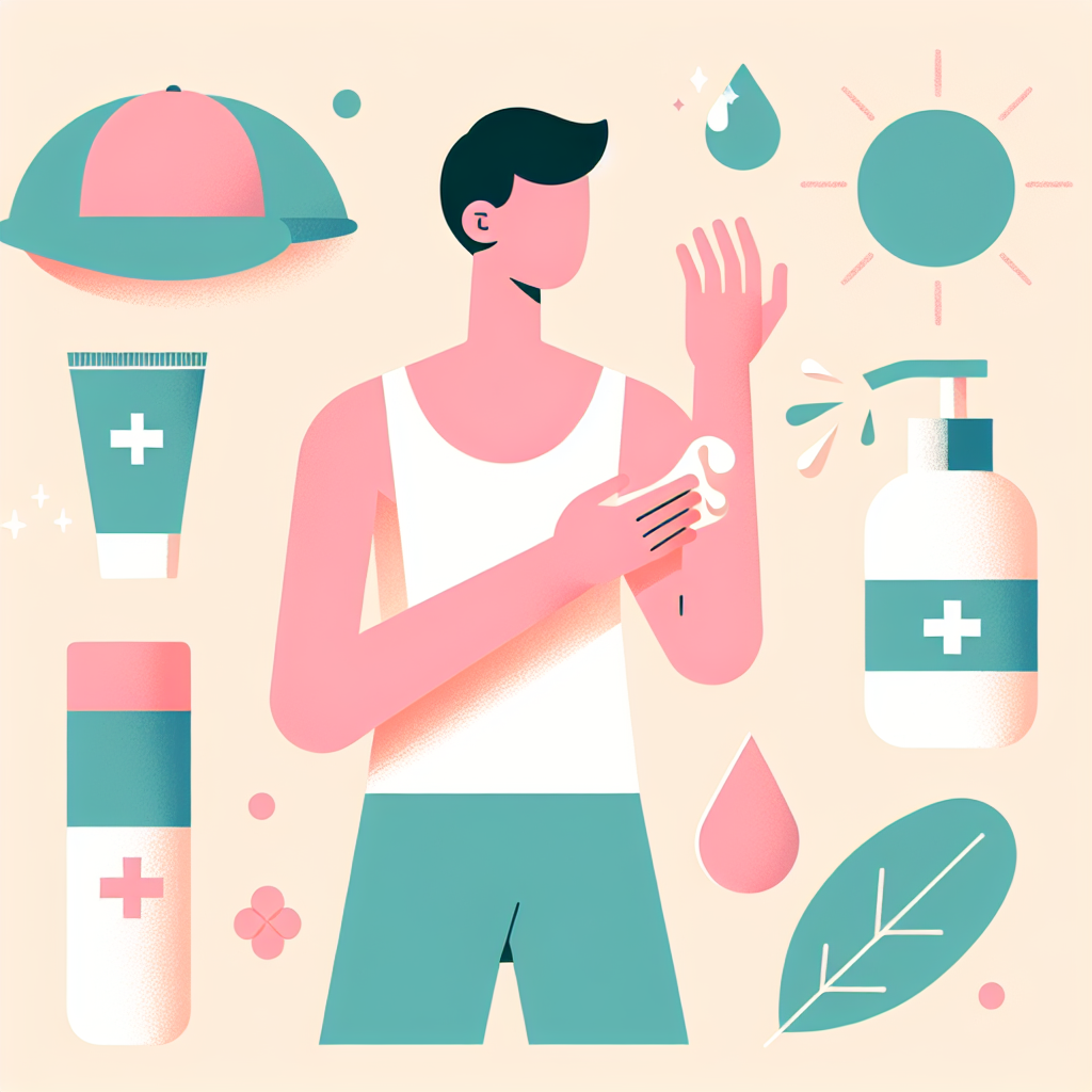 조깅 후 피부 관리 모습