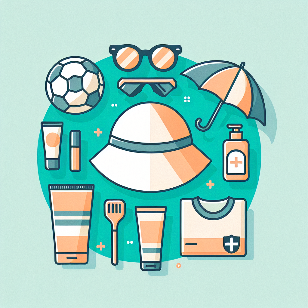 축구 관람 자외선 차단 필수 아이템들