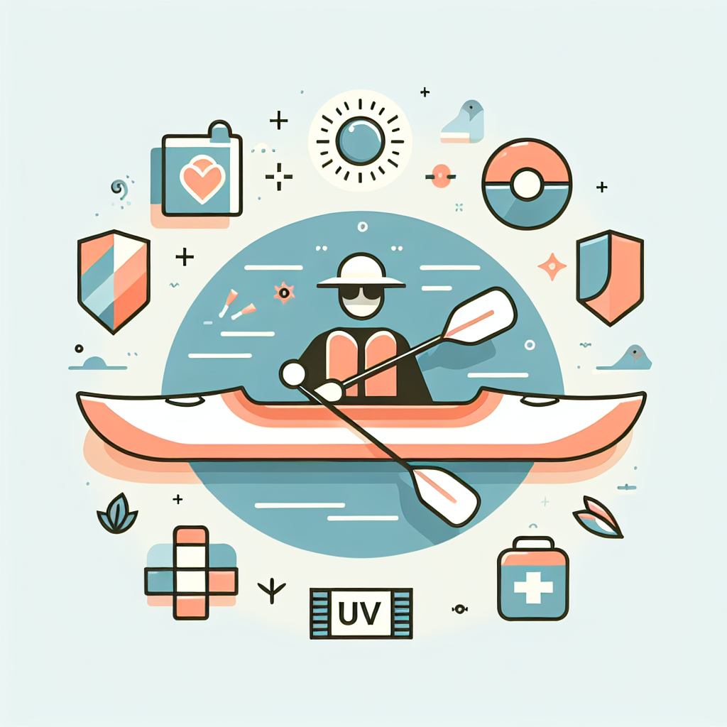 카약 자외선 차단의 중요성을 보여주는 이미지