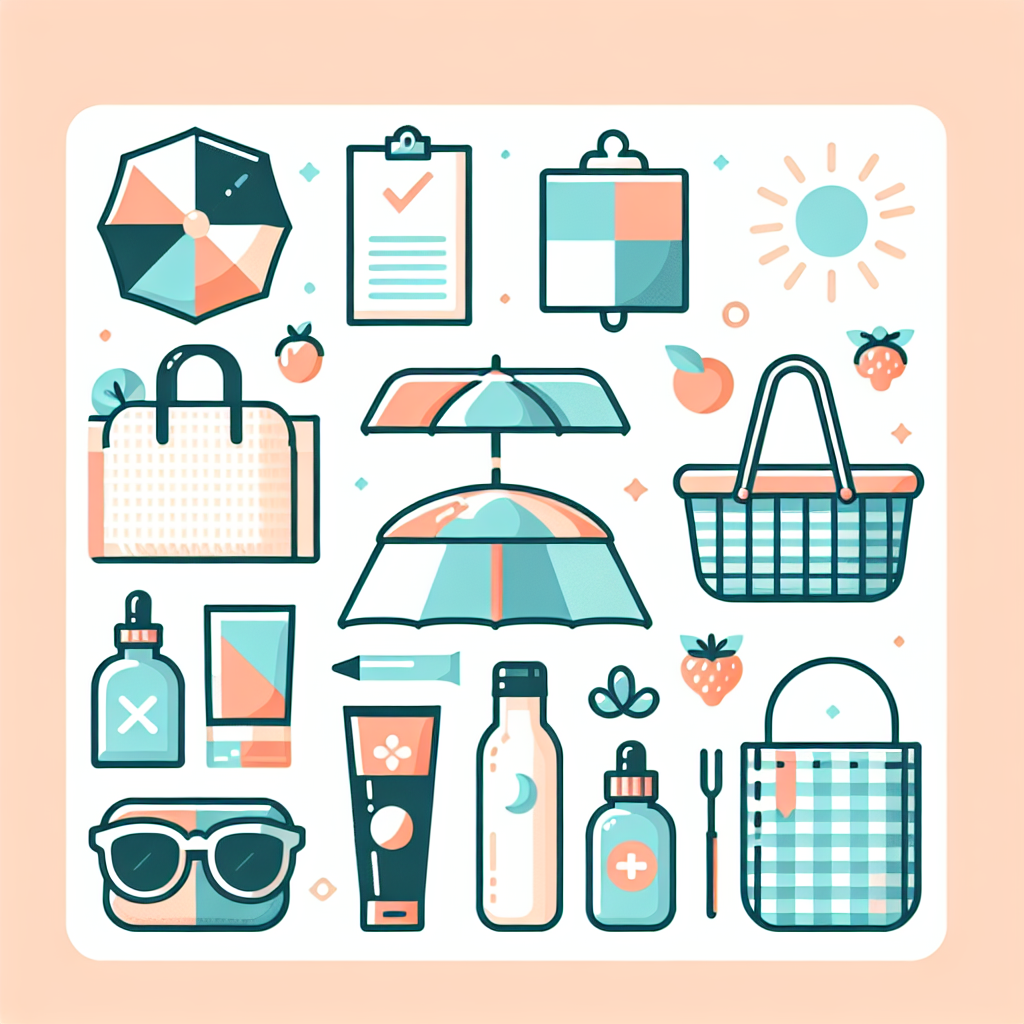 피크닉 자외선 차단 필수 아이템들