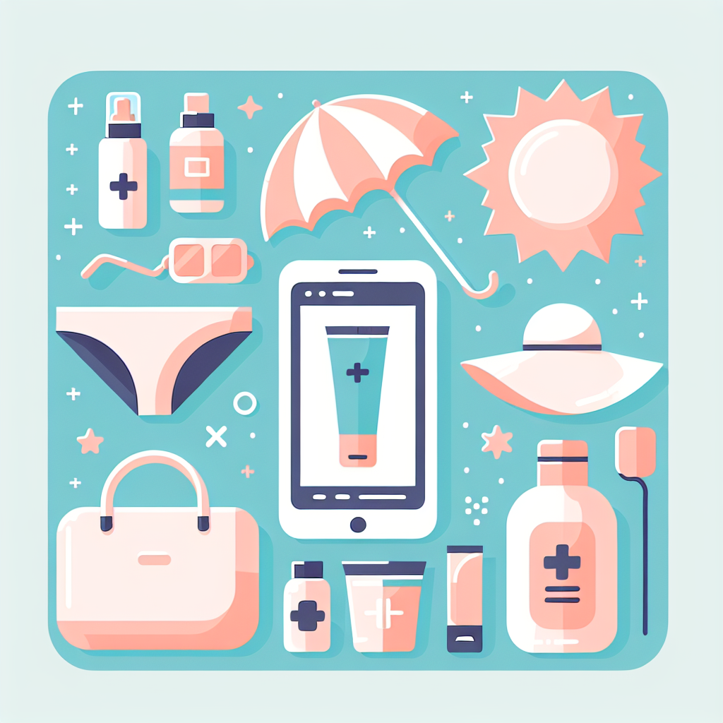 해수욕 자외선 차단 준비물